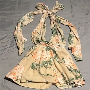 Floral Infinity Halter Dress